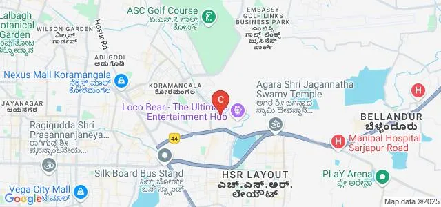 Whitecaps International School of Pastry, Bangalore Map