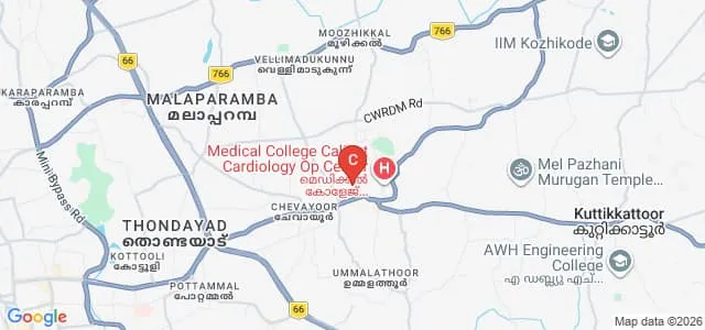 Government College of Nursing, Kozhikode Map