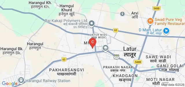 Abhinav College of Education, Latur Map