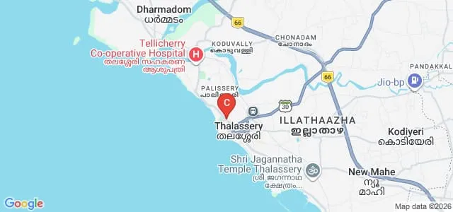 Government Brennen College of Teacher Education, Thalassery Map