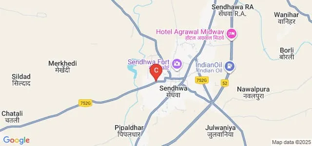 Sendhwa Homeopathic Medical College and Hospital, Sendhwa Map