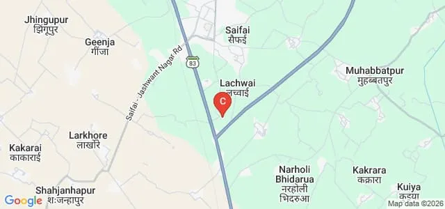 Chaudhary Charan Singh Post Graduate College, Etawah Map