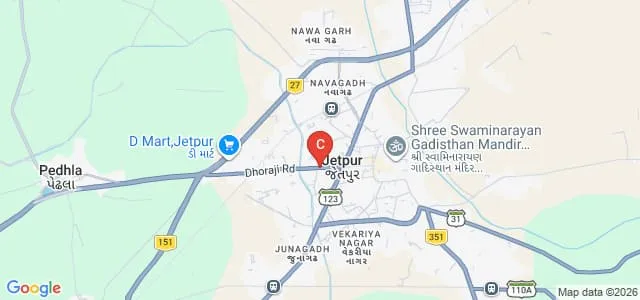 Shri Sardar Patel Kelvani Mandal Mahila B Ed College, Rajkot Map