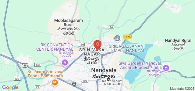 Sri Ramakrishna Degree College, Nandyal Map