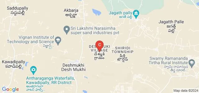 Vignan's Institute of Technology and Aeronautical Engineering, Nalgonda Map