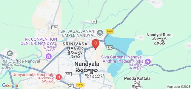 Prabhath Institute of Pharmacy, Nandyal Map