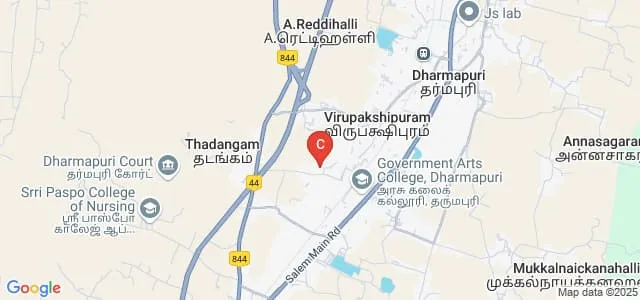 Sri Venkateshwaraa Arts and Science College, Dharmapuri Map