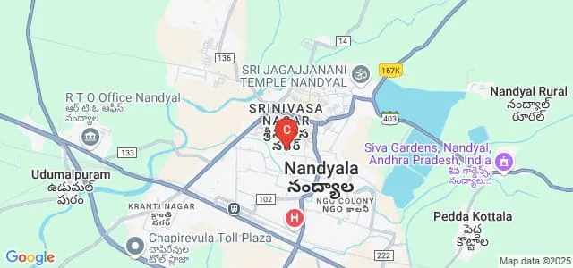 Akshara Degree College, Nandyal Map