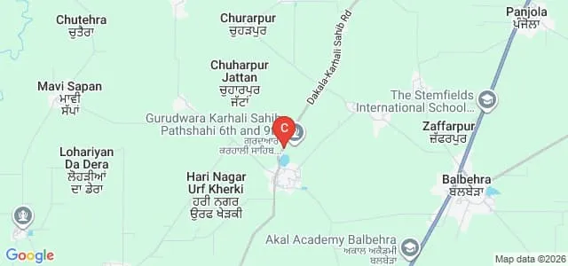 Guru Hargobind Sahib Khalsa Girls College, Patiala Map