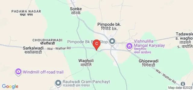 Shankarrao Jagtap Arts and Commerce College, Wagholi Map
