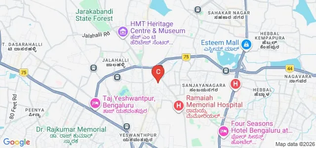 M S Ramaiah College of Arts Science and Commerce, Bangalore Map