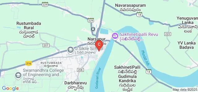 Sri Yerramilli Narayanamurthy College, Narsapur Map