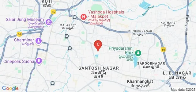 Matrusri Engineering College, Hyderabad Map