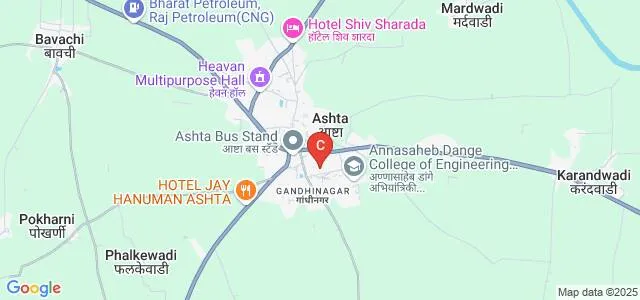 Kasegaon Education Society's Arts and Commerce College, Ashta Map