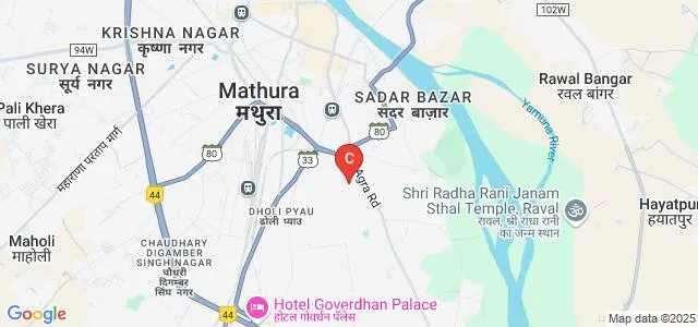 Rajiv Academy for Pharmacy, Mathura Map