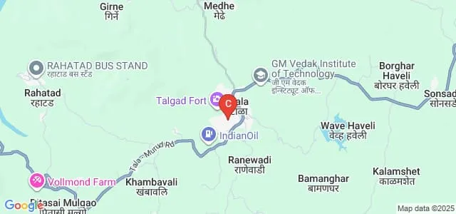 DG Tatkare Arts and Commerce College, Tala Map