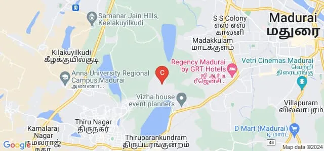 Sourashtra College for Women, Madurai Map