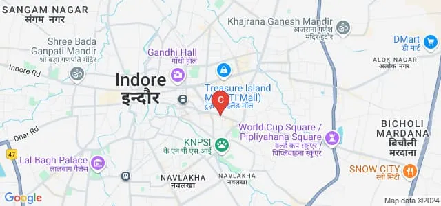 Devi Ahilya Nursing College, Indore Map
