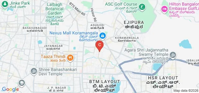 BET Sadathunnisa Degree College, Bangalore Map
