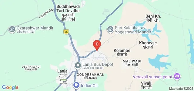 Aditya Polytechnic, Lanja Map