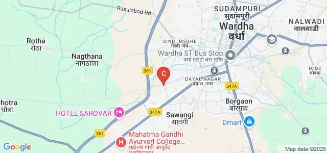 Saraswatibai Jambhulkar Mahavidyalaya, Wardha Map