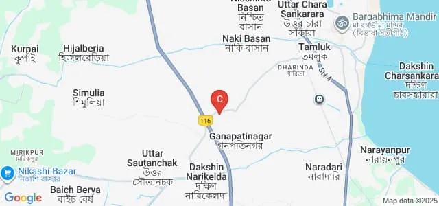 Shahid Matangini Hazra Government College for Women, Purba Medinipur Map