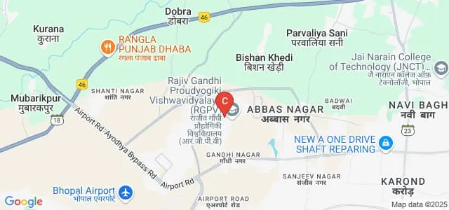 RKDF College of Technology and Research, Bhopal Map