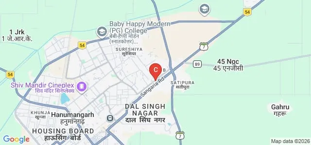 DR Women College of Education, Sangaria Map