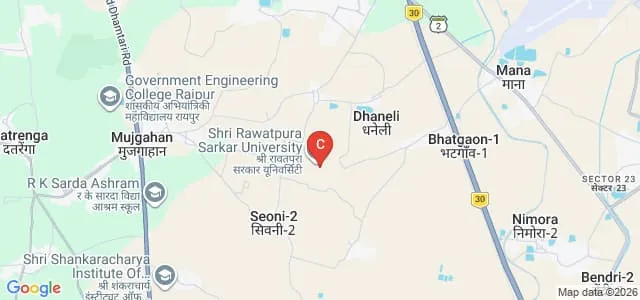Shambhavi School of Education, Raipur Map