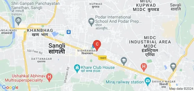 Chintamanrao College of Commerce, Sangli Map