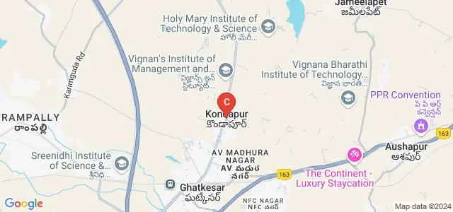 Holy Mary Institute of Management Studies, Keesara Map