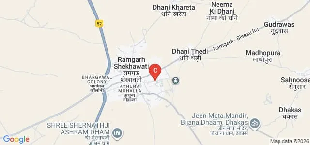 Shri BL Indoria Memorial College Education, Sikar Map