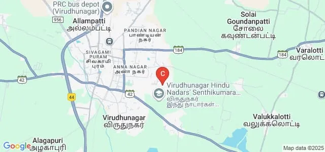 Virudhunagar S Vellaichamy Nadar Polytechnic College, Virudhunagar Map