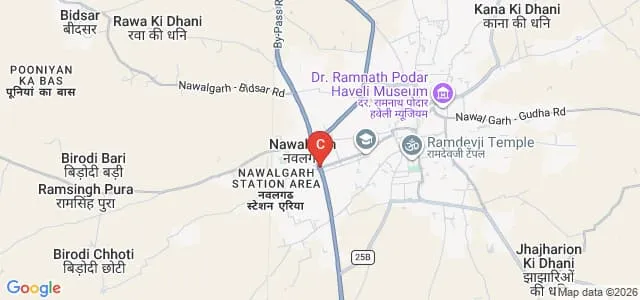 Bhom Singh Mahila Teacher Training College, Jhunjhunu Map