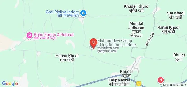 Mathuradevi Institute of Technology and Management, Indore Map