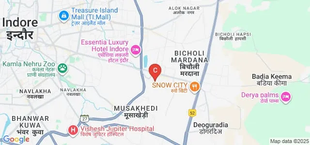 Kothari College of Management Science and Technology, Indore Map