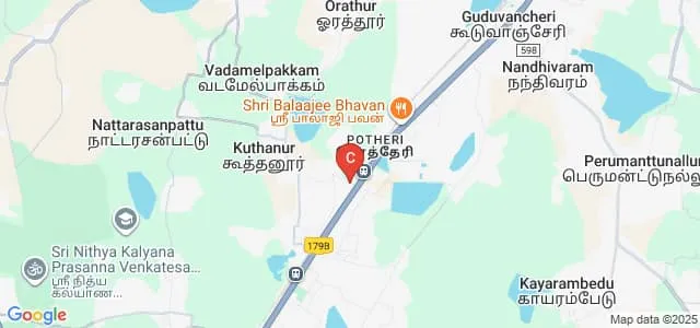 Post Graduate Research Institute in Animal Sciences, Kattupakkam Map
