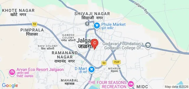 Shri Gulabrao Deokar Institute of Pharmacy and Research Center, Jalgaon Map