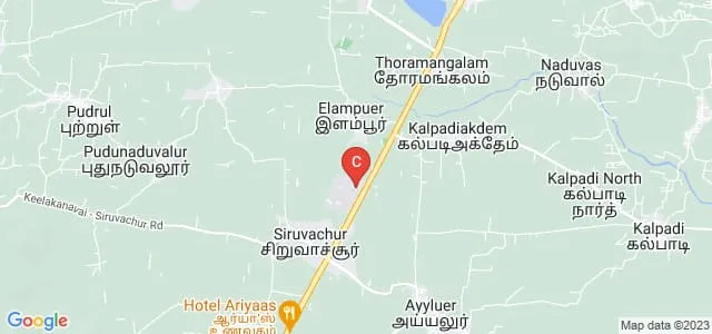 Dhanalakshmi Srinivasan Institute of Research and Technology, Perambalur Map