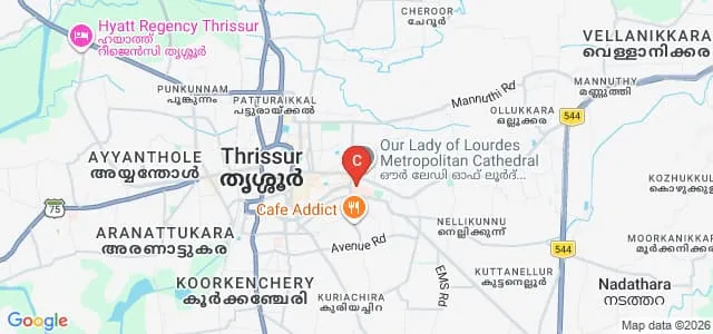 Jubilee Mission Medical College and Research Institute, Thrissur Map