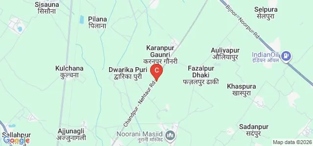 Aasra College, Bijnor Map