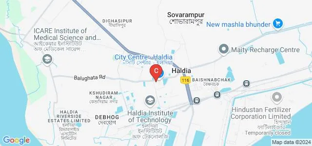 Golden Regency Institute of Hospitality Management, Haldia Map