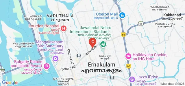 Cindrebay School of Design, Kochi Map