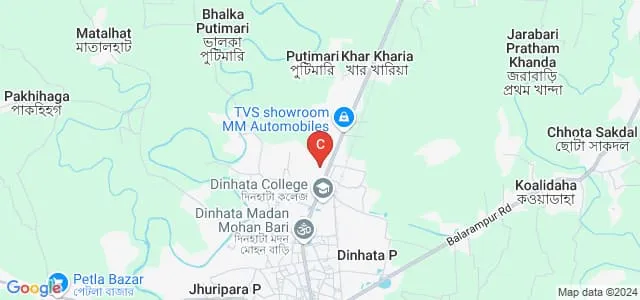 Government College of Physical Education for Women, Dinhata Map