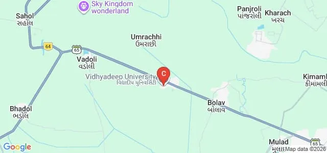 Vidhyadeep Institute of Computer and Information Technology, Surat Map