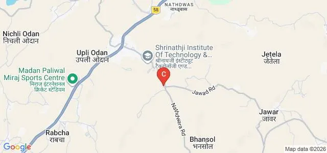 Shrinathji Institute of Technology and Engineering, Rajsamand Map