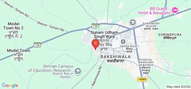 Shaheed Udham Singh College of Education, Sangrur Map