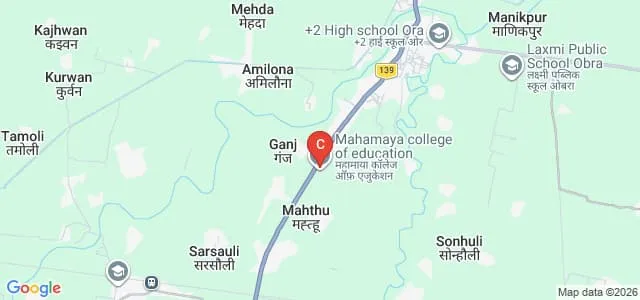 Mahamaya College of Education, Sarsauli Map