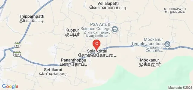 PSA College of Education, Dharmapuri Map