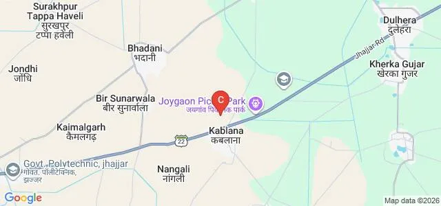 Ganga Institute of Architecture and Town Planning, Jhajjar Map